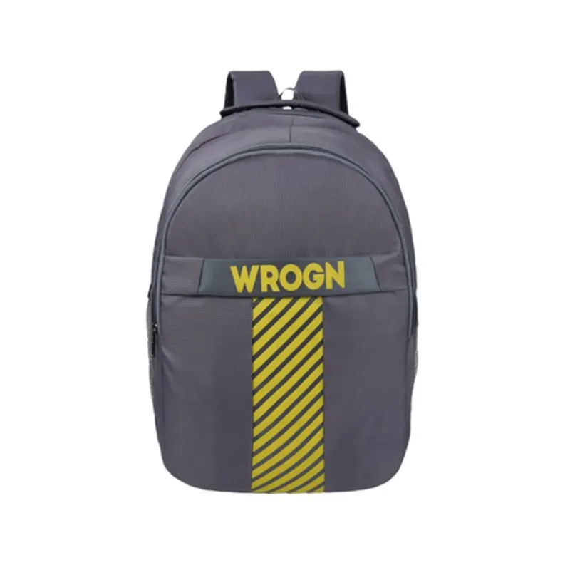 Grey Stripe Laptop Backpack