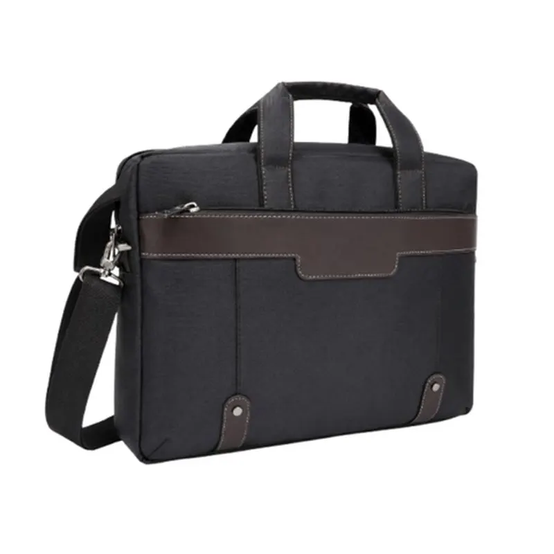 Black Canvas Messenger Bag