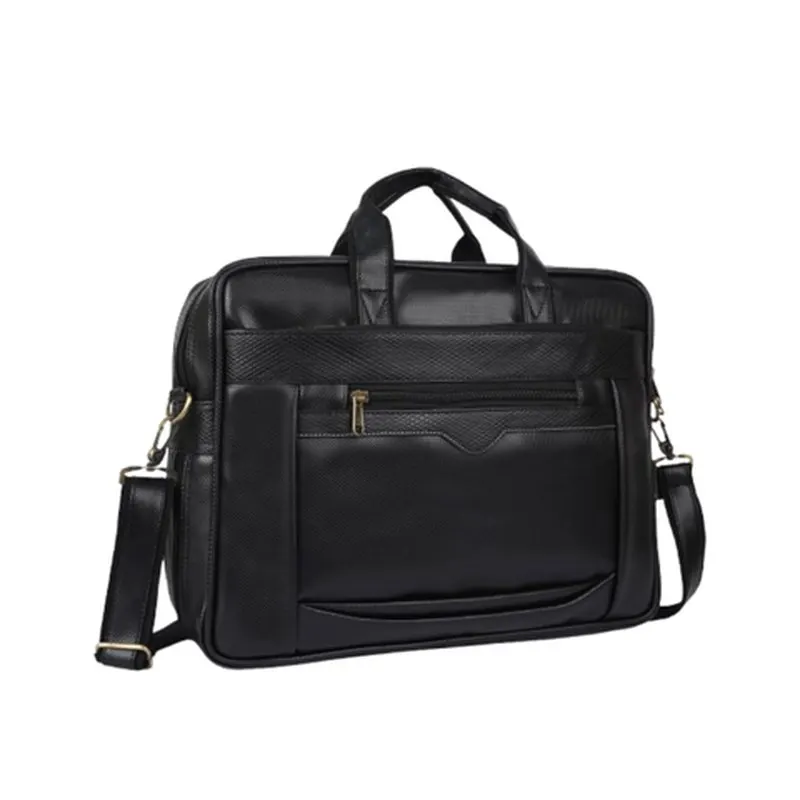 Black Multi-Pocket Laptop Bag