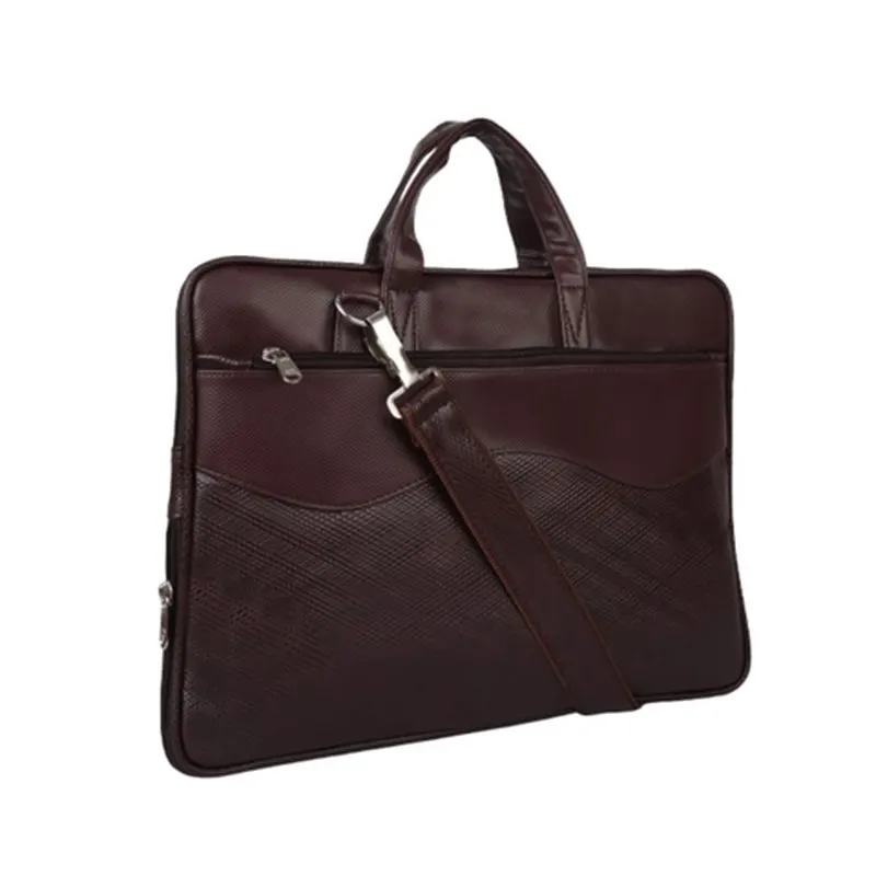 Brown Slim Laptop Messenger