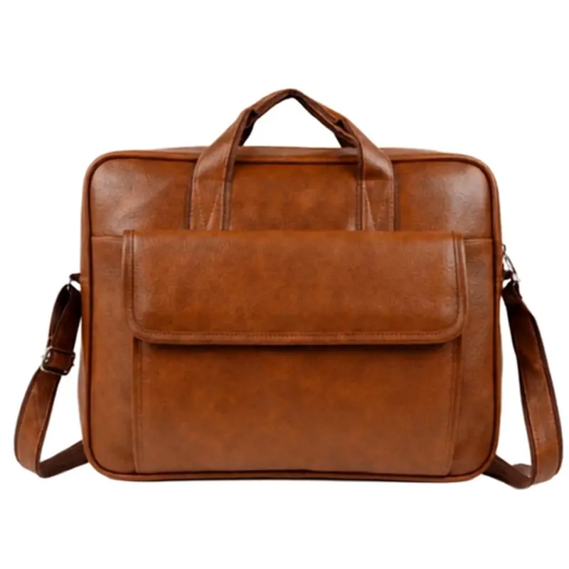 Tan Flap Messenger Bag