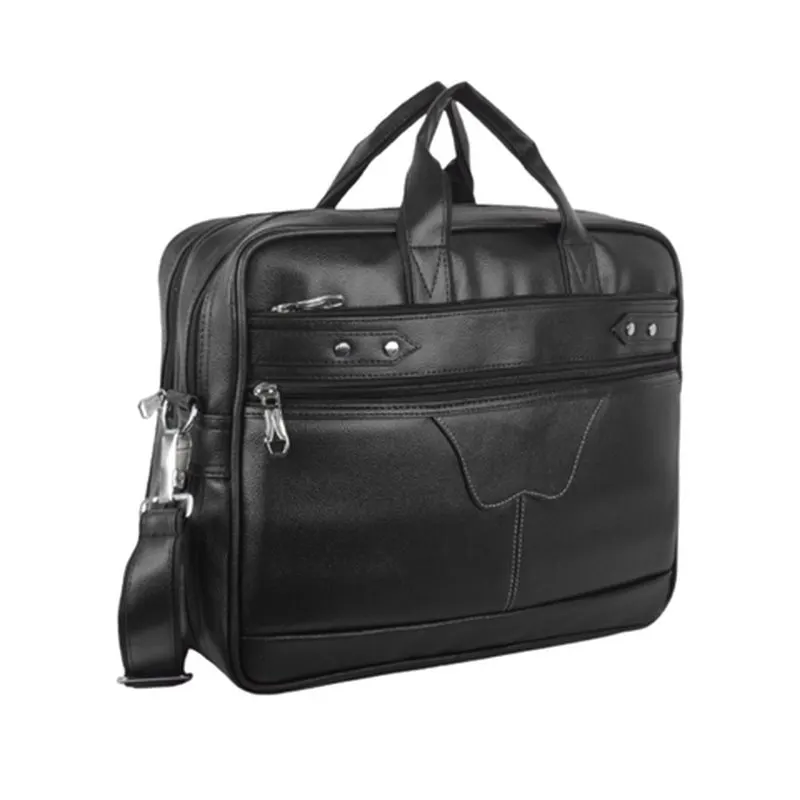 Black Multi-Pocket Office Bag