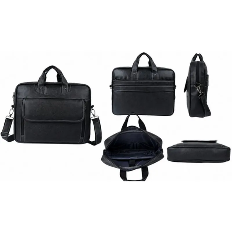 Black Expandable Laptop Bag