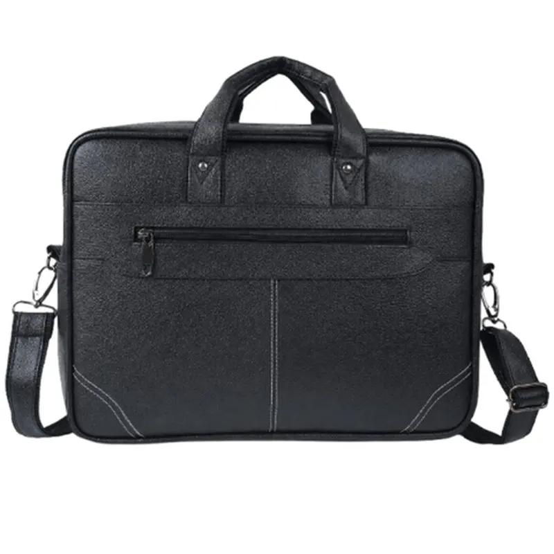 Black Textured Laptop Bag