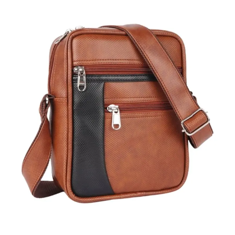 Tan & Black Sling Bag
