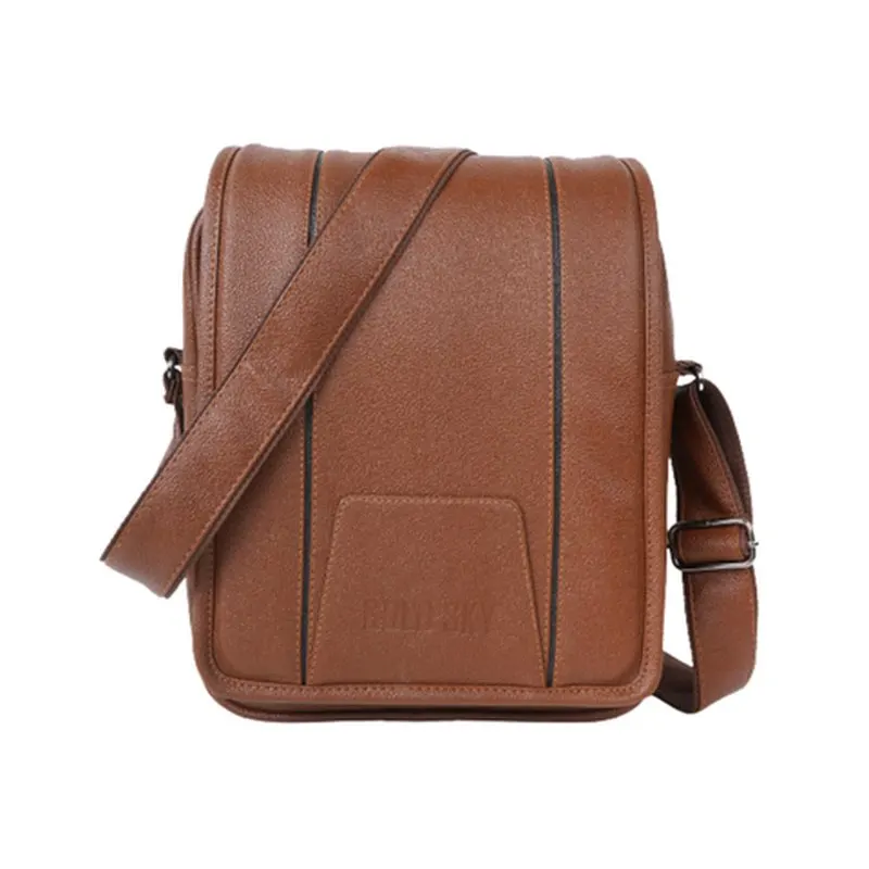 Tan Flap Sling Bag