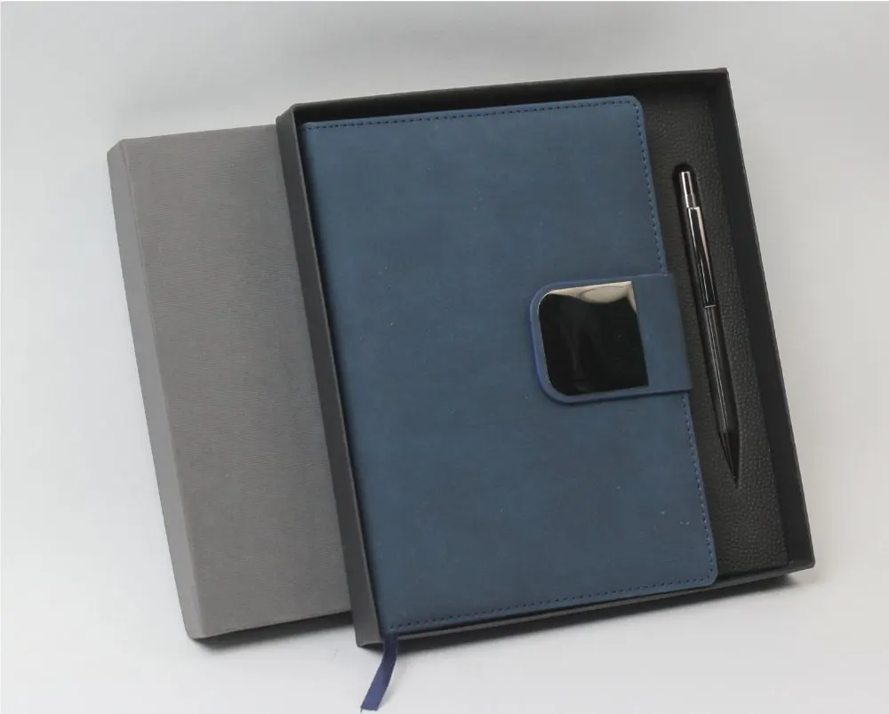 Blue Magnetic Diary & Pen Set