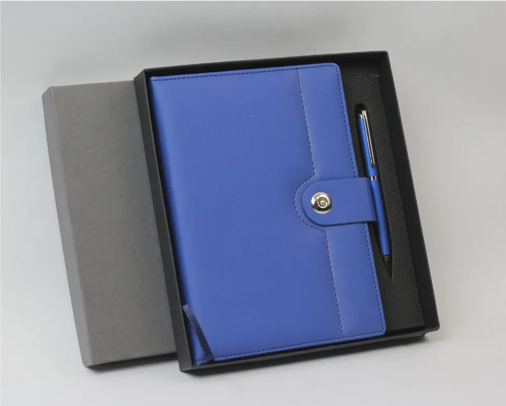 Royal Blue Snap Diary & Pen Set