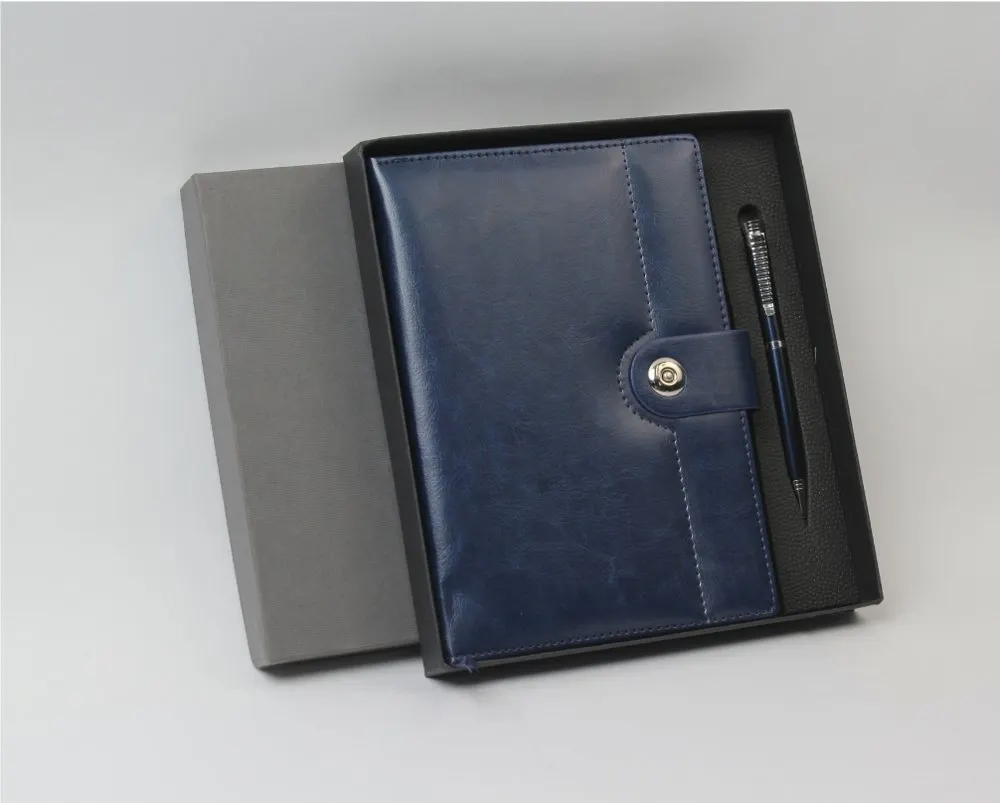 Navy Snap Diary & Pen Set