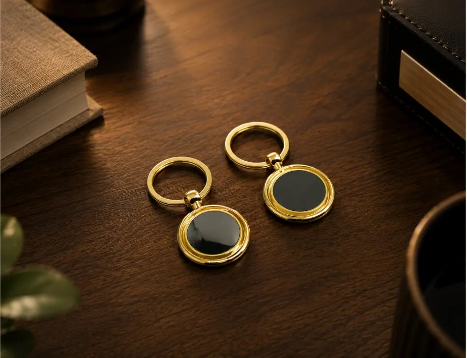Golden Orbit Keychain