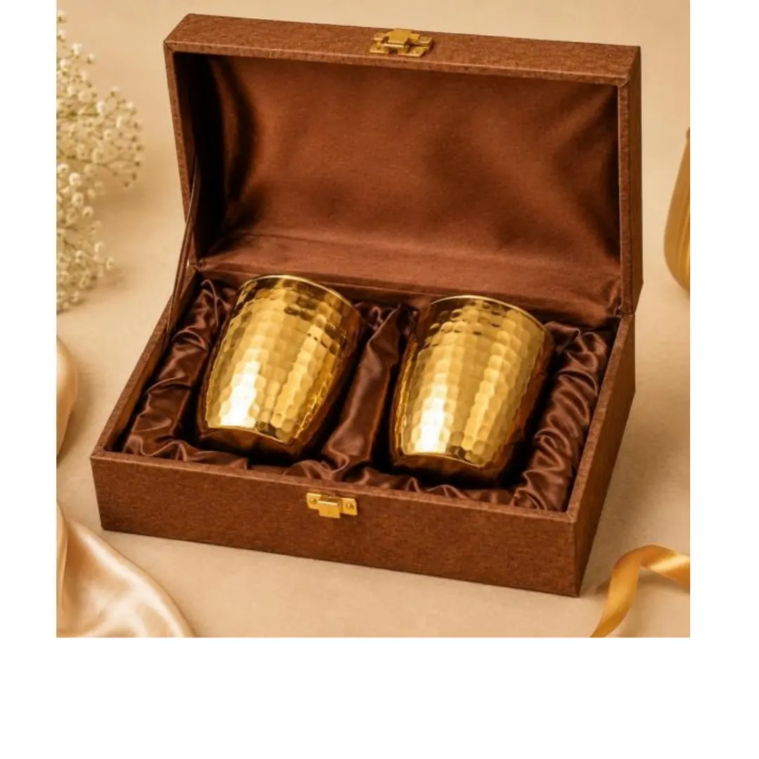 Copper Finish Cup Pair