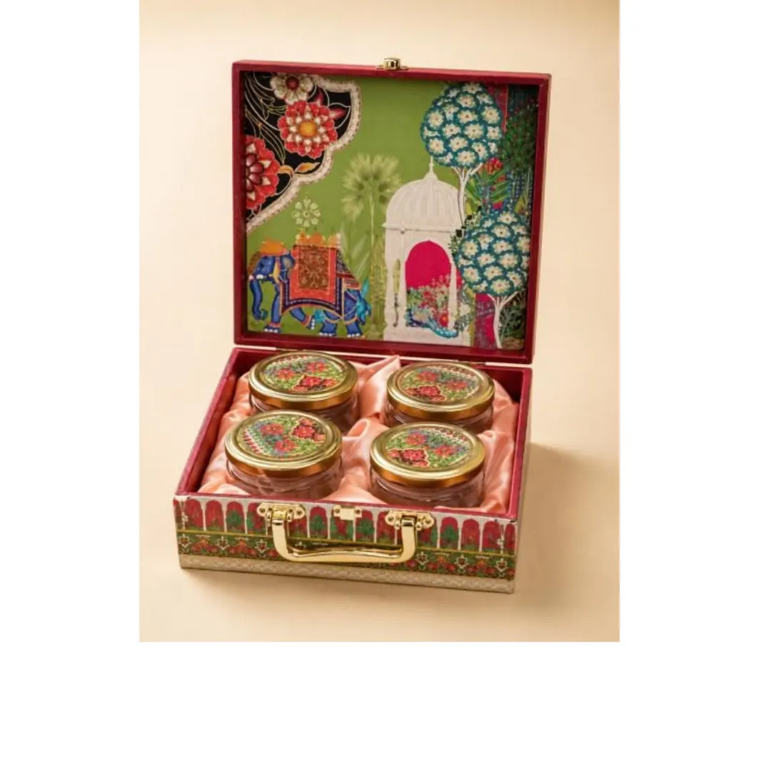 Green Floral Mithai Gift Box