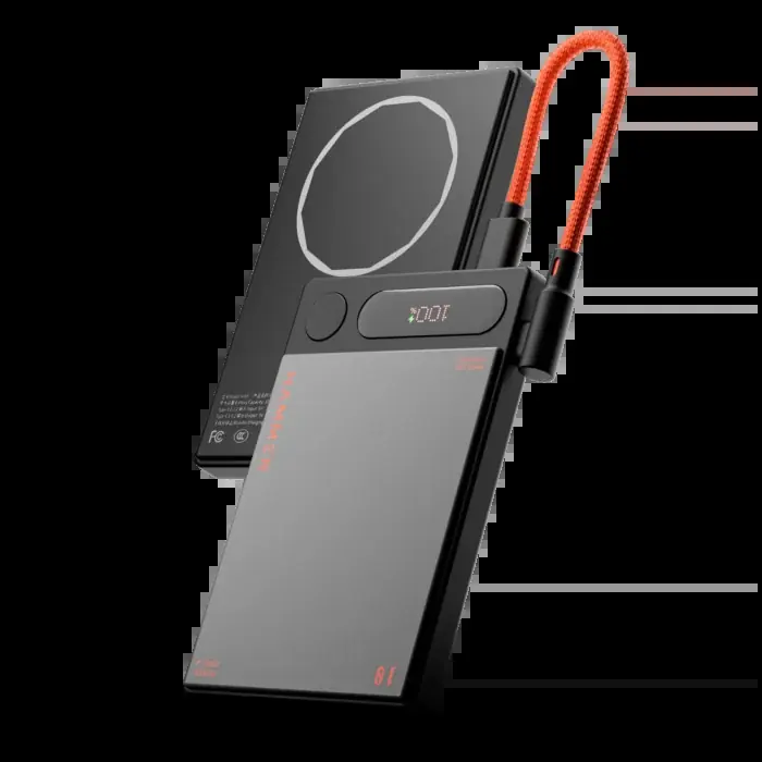 Fast-Charge Power Bank with Cable