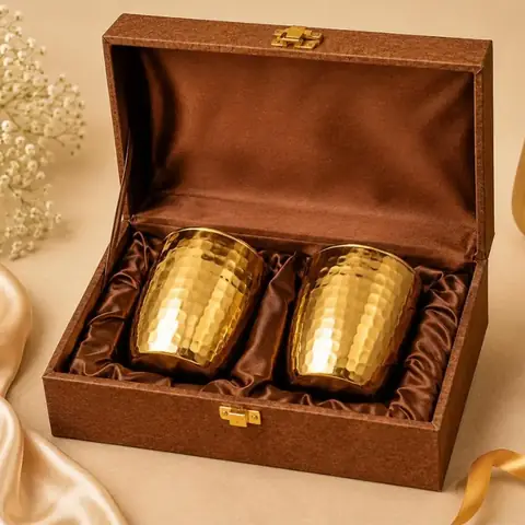 Copper Finish Serving Set