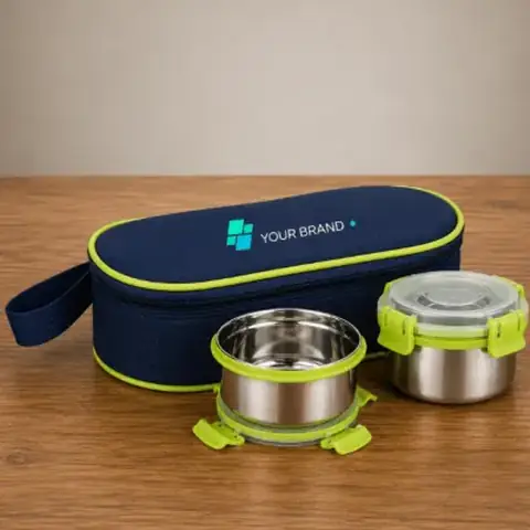 Steel Lunch Box with Insulated Bag