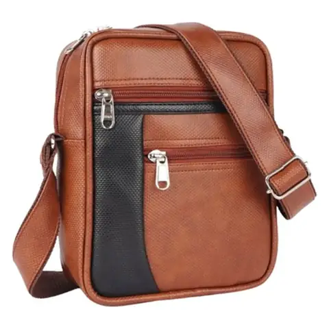 Tan & Black Sling Bag