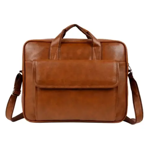 Tan Flap Messenger Bag
