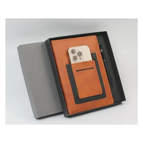 Tan Organiser Diary & Pen Set